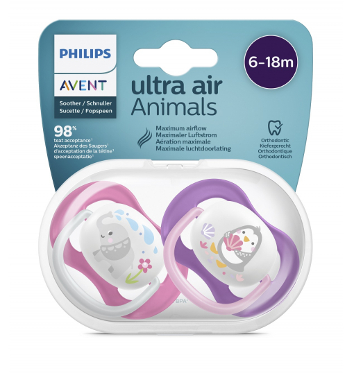 Philips Avent SCF080/08 Ultra Air Emzik Kız 6-18 Ay - 2