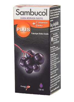Sambucol Plus Kara Mürver Özütü + C Vitamini & Çinko 120 ml - 1