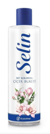 Selin PVC Şişe Kolonya Çiçek Buketi 400 ml - 1