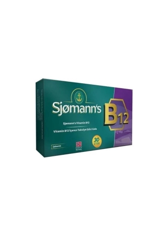 Sjomann's B12 Çiğnenebilir Jel 30 Tablet - Sjomann's