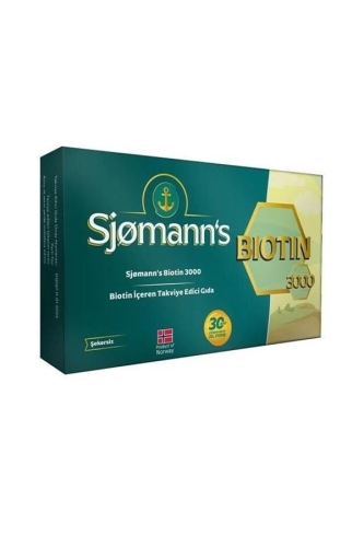 Sjomann's Biotin Çiğnenebilir Jel 30 Tablet - Sjomann's
