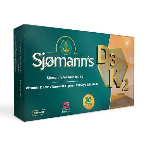 Sjomann's D3k2 Çiğnenebilir Jel 30 Tablet - Sjomann's