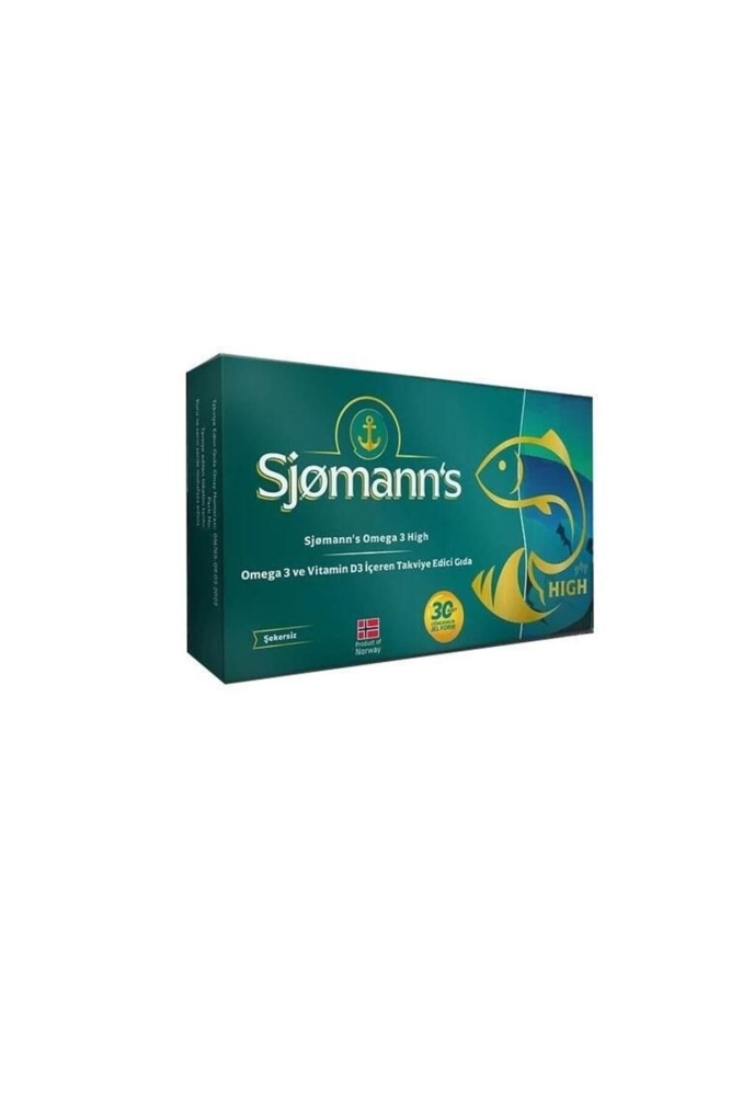 Sjomann's Omega-3 High 30 Çiğnenebilir Jel Tablet - 1