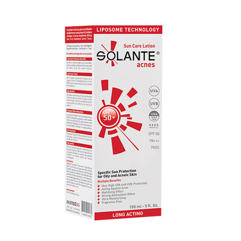 Solante Acnes Sun Care Losyon SPF50+ 150 ml - 1