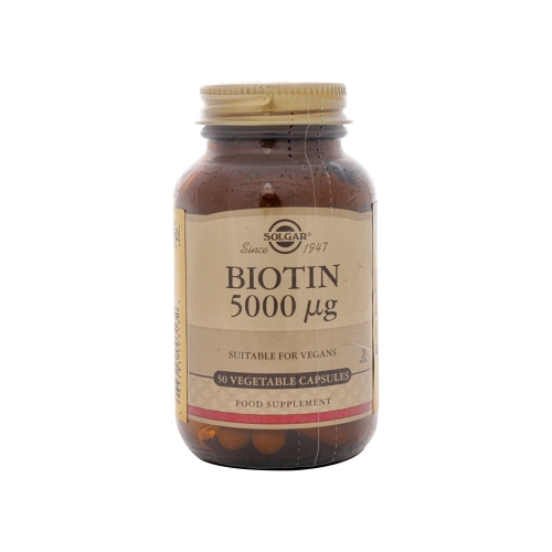 Solgar Biotin 5000 mcg 50 Kapsül - Solgar