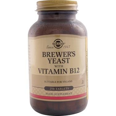 Solgar Brewer's Yeast with Vitamin B12 250 Tablet - 1