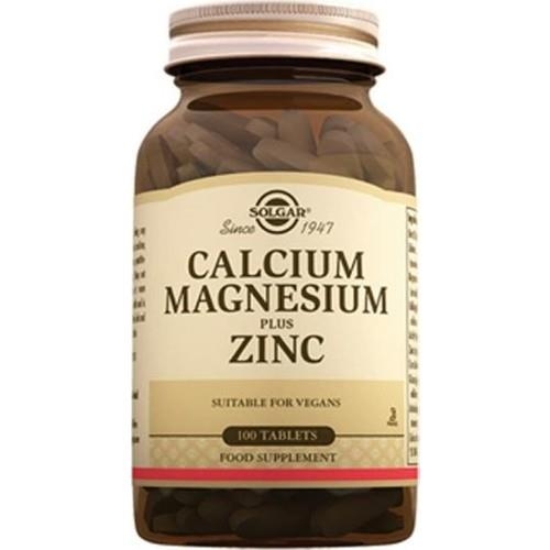 Solgar Calcium Magnesium Plus Zinc 100 Tablet - 1