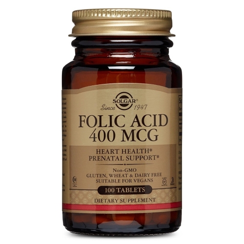 Solgar Folic Acid 400 mcg 100 Tablet - Solgar