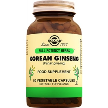 Solgar Korean Ginseng 50 Kapsül - Solgar
