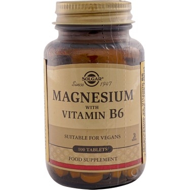 Solgar Magnesium with Vitamin B6 100 Tablet - Solgar