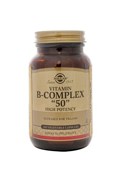 Solgar Vitamin B Complex 50 mg 100 Kapsül - 1