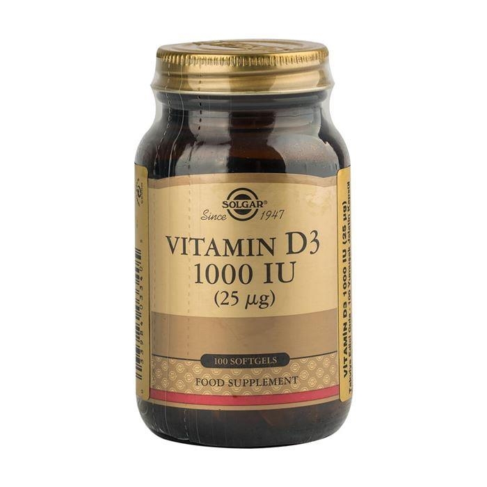 Solgar Vitamin D3 1000 IU 100 Tablet - 1