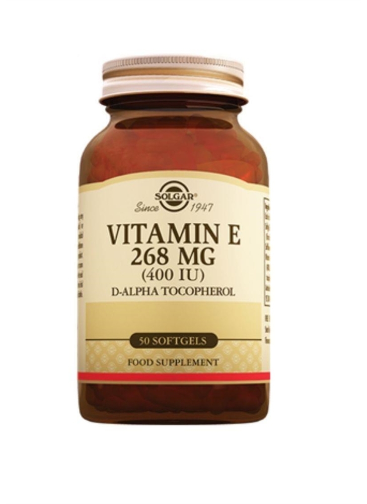Solgar Vitamin E 400 IU 268mg 50 Kapsül - 1