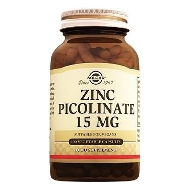 Solgar Zinc Picolinate 15 mg 100 Kapsül - 1