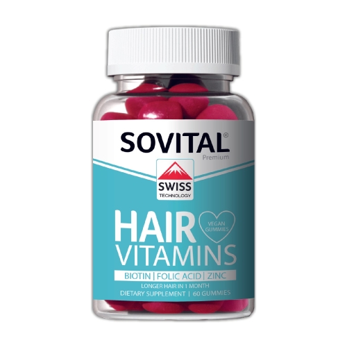 Sovital Hair Vitamins Swiss Technology 60 Vegan Gummies - SOVITAL