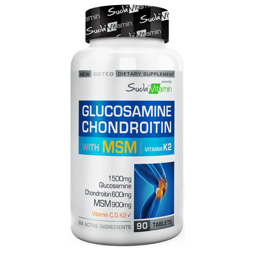 Suda Vitamin Glucosamine Chondroitin with MSM Vitamin K2 90 Tablet - Suda Vitamin
