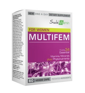 Suda Vitamin Multifem For Women Multivitamin 60 Bitkisel Kapsül - Suda Vitamin