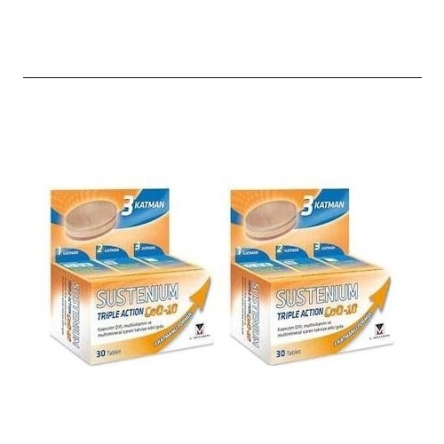 Sustenium Triple Action Coq 10- 30 Tablet 2'li Paket - 1
