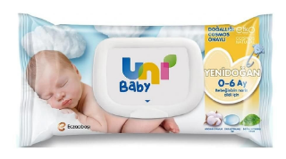 Uni Baby Yenidoğan Pamuk Islak Mendil 40 Yaprak - 1
