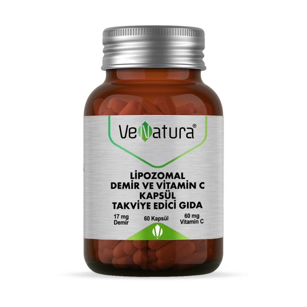 Venatura Lipozomal Demir ve Vitamin C 60 Kapsül - 1