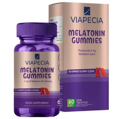 Viapecia Melatonin 1 mg Gummies 60 Adet - 1