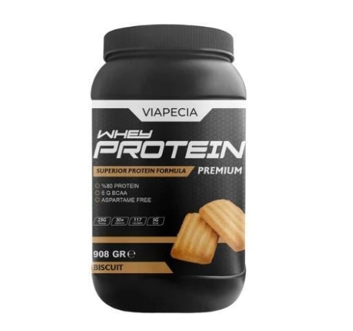 Viapecia Whey Protein Bisküvi Aromalı Bol Proteinli Premium 908 gr - 2