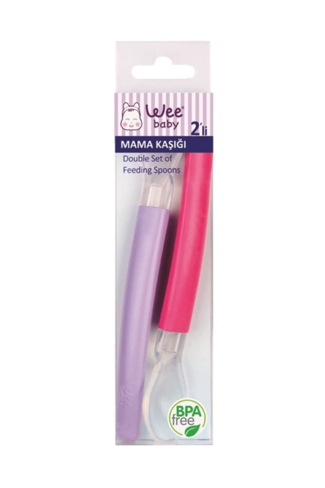 Wee Baby 122 Mama Kaşığı 2'li - Pembe & Mor - 1