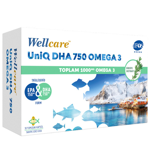 Wellcare Uniq 750 Omega 3 30 Kapsül - 1