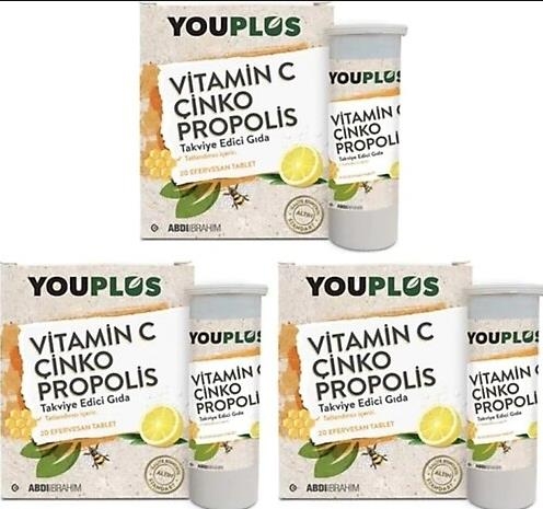 Youplus C Çinko Propolis 3 Adet - Youplus