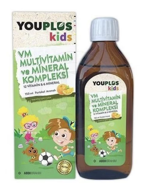 Youplus Kids VM Multivitamin ve Mineral Kompleksi 150 ml - 1