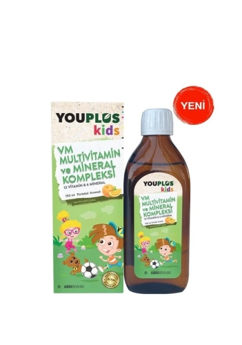 Youplus Kids VM Multivitamin ve Mineral Kompleksi 150 ml - 2